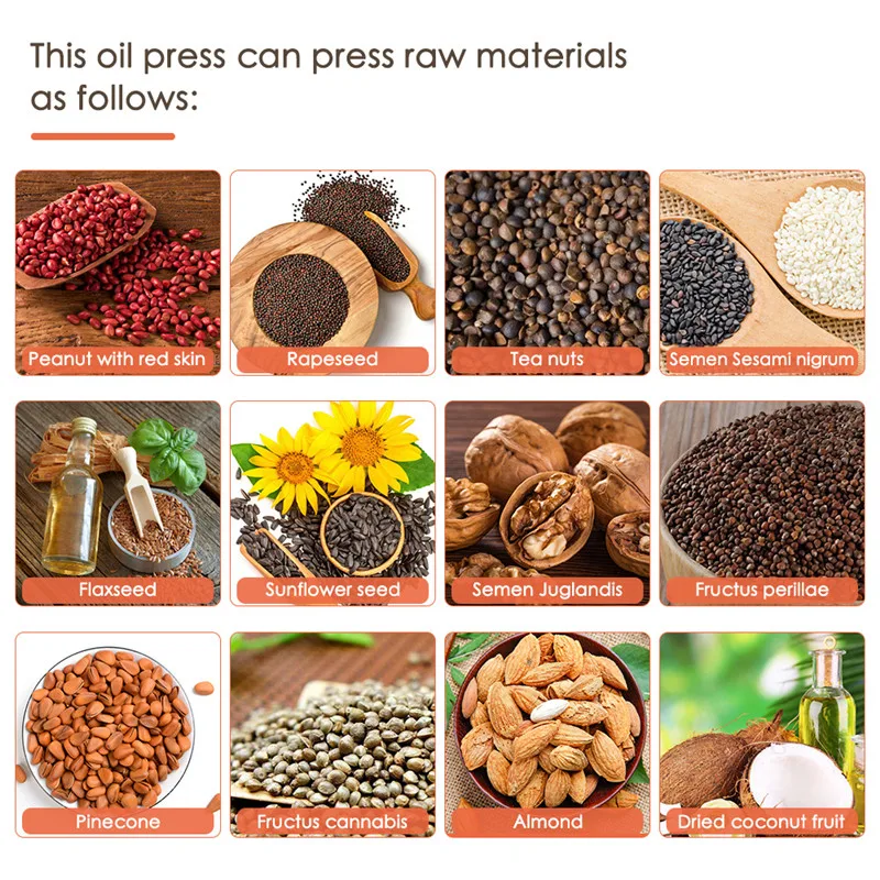 US $191.77 Intelligent Temperature Controlled Stainless Steel Oil Press Machine Oil Extractor for ColdHot Squeeze