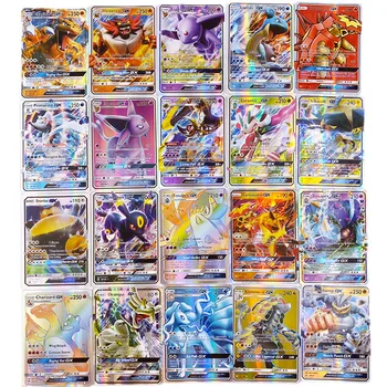 

no repeat Pokemons GX card Shining TAKARA TOMY Cards Game Battle Carte Trading Children Toy