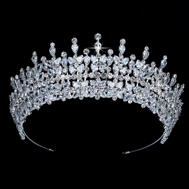 Тиары и короны HADIYANA Torgeous темперамент Свадебные аксессуары для волос циркон BC3949 Корона Princesa аксессуары para el cabello