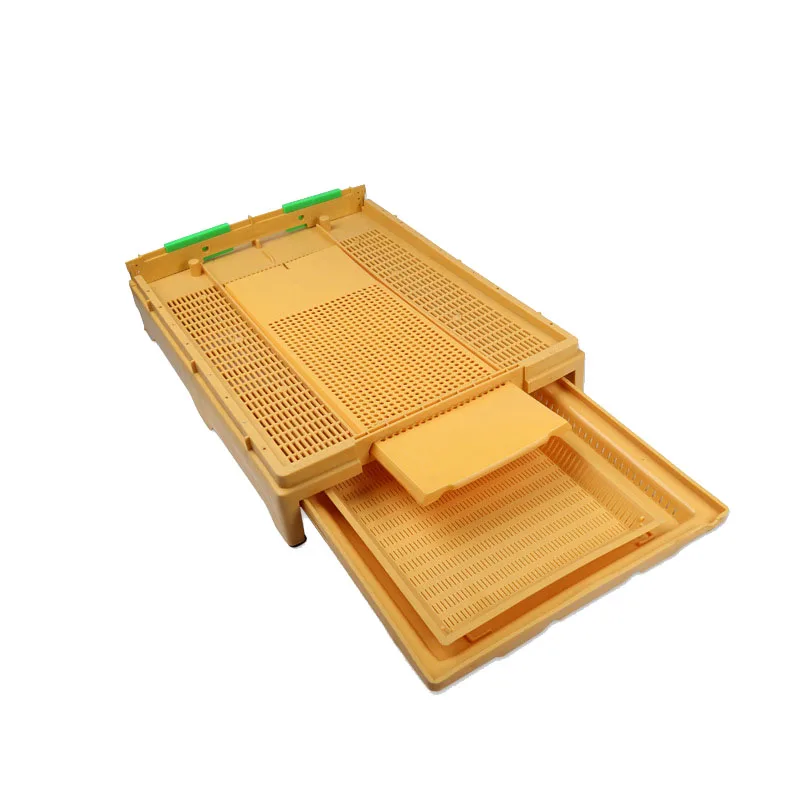Beekeeping euqiment Plastic Beehive base Drawer Type with Honeycomb Door Bee Pollen Collector Ventilating for Beekeeper Tools