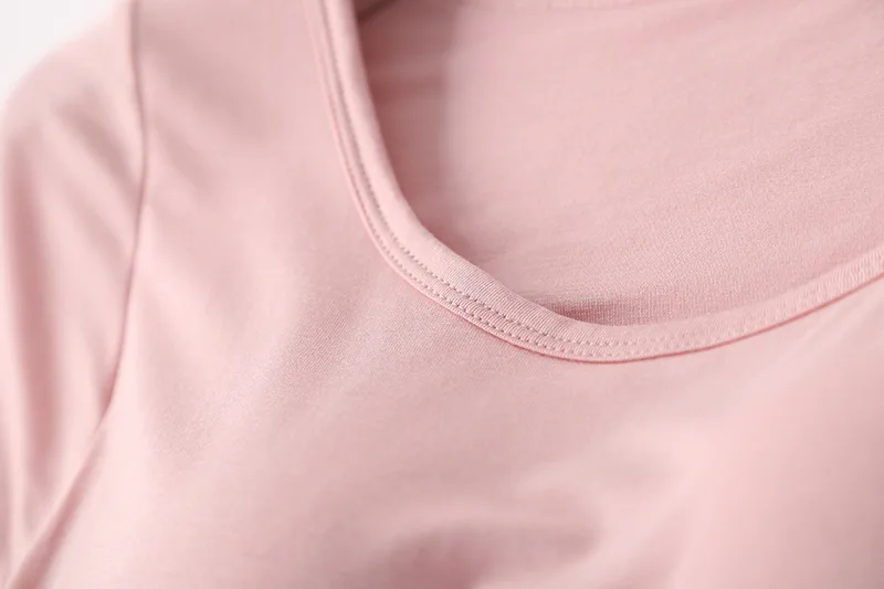 Modal Neue Nachthemd Homewear Pyjama Zwei Stück Set Sommer Frauen Pijama Rosa/Grau Schwarz Mit Brust Pad Lounge Pyjama hause Kleidung – Detail 4