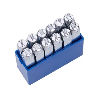 

12 Pcs/set Roman Numerals Metal Stamp Set for your projects and crafts Uppercase Number 1 to 12 Punch Press