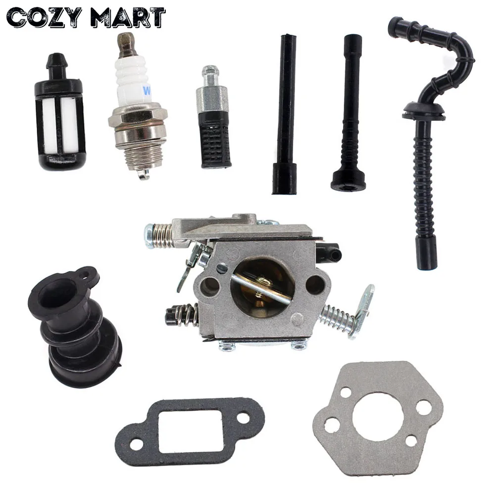 Stihl MS250 021 023 025 MS 250 Tune up kit Fuel hose NGK plug Carb kit /& gasket