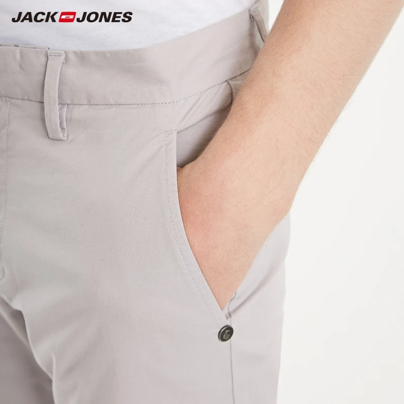 JackJones мужские Умные повседневные однотонные брюки 219114573