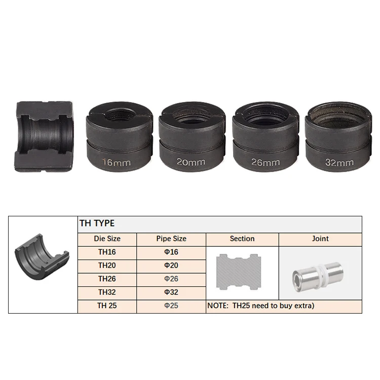 Обжимные Пресс-формы для труб типа TH Pex-TH16 TH20 TH26 TH32mm | Инструменты
