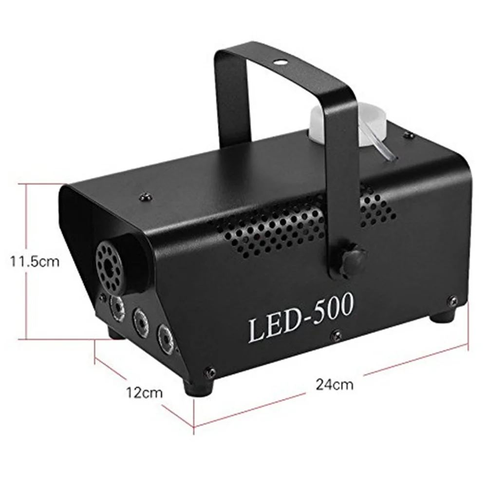 New Disc Colored Smoke Machine Mini LED Remote Fogger Ejection Dj of Christmas Party Stage Light Smoke Machine