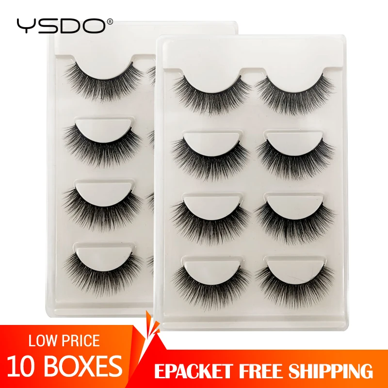 

YSDO 10 boxes 3d mink lashes cruelty free mink eyelashes lashes maquillaje natural false eye lashes dramatic eyelashes wholesale