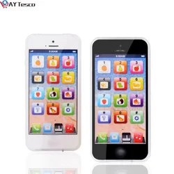 Téléphone portable éducatif pour enfants, avec LED, jouet pour bébé, en anglais, pour apprendre, cadeau de Noël 