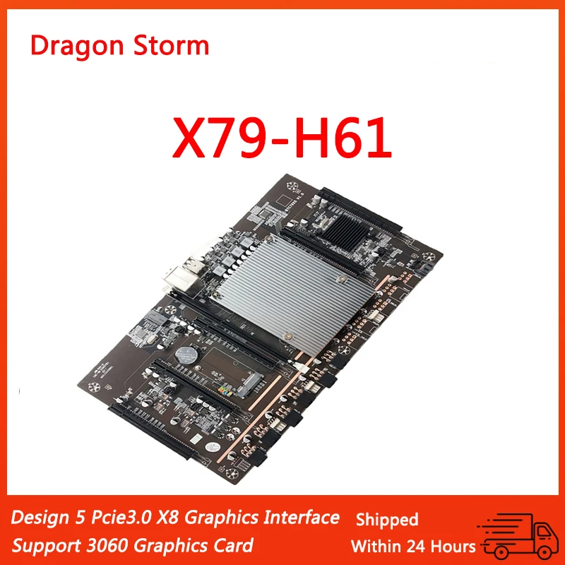 Новая семейная материнская плата для майнинга LGA 2011 разъем ЦП 5 PCIe PCI-E Express 3 0 X8