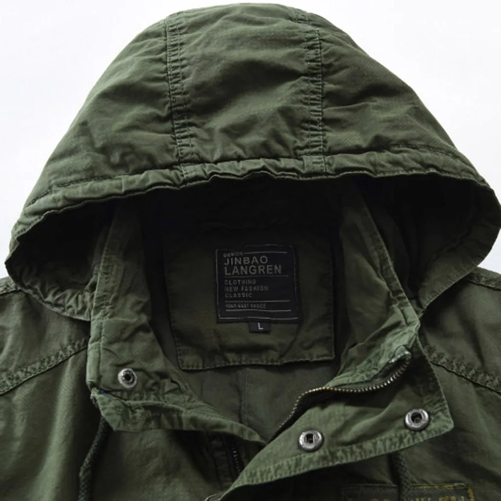Мужская модная повседневная куртка мужская chaqueta hombre мужская Тонкая куртка однотонная Повседневная Длинная ветровка с капюшоном