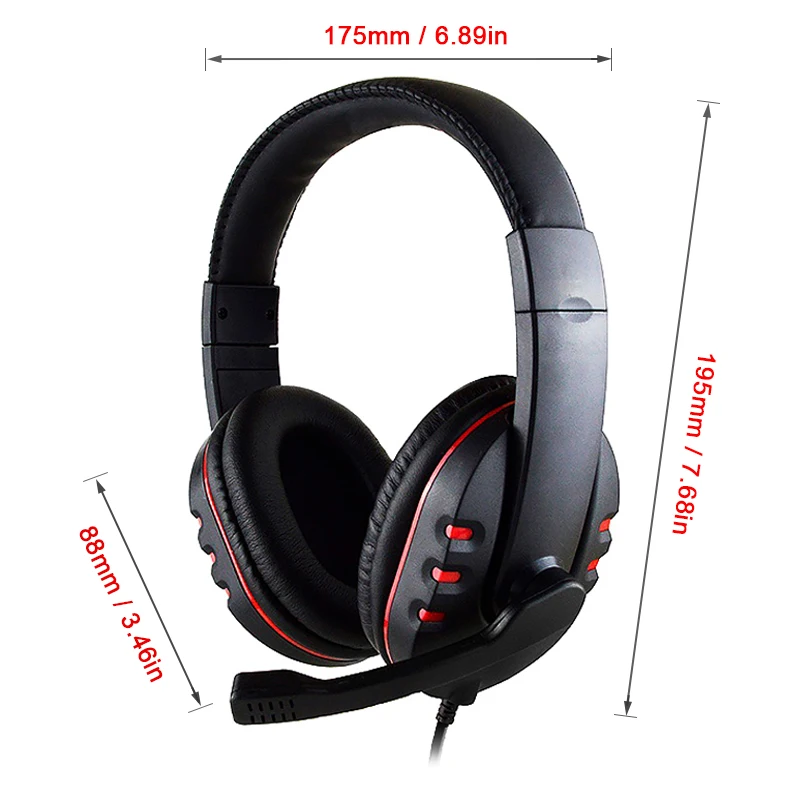 3.5mm Wired Gaming Headset Stereo Deep Bass Game Earphone Professional Computer Gamer With Microphone Earphone for PC PS4 Laptop