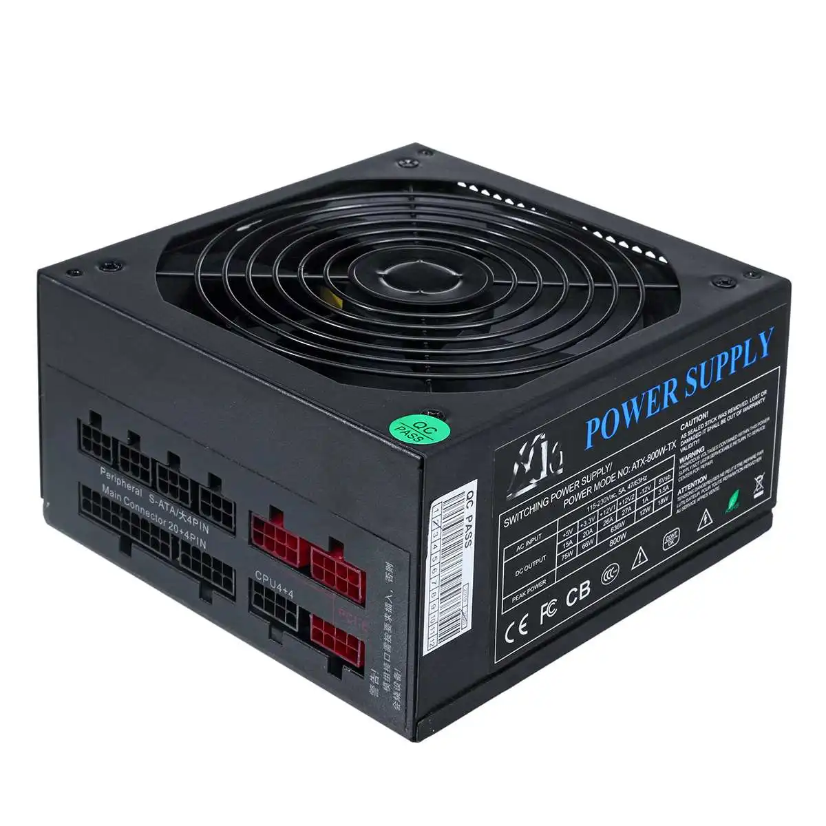 750W PC Power Supply 110-230V For Computer Full module active P