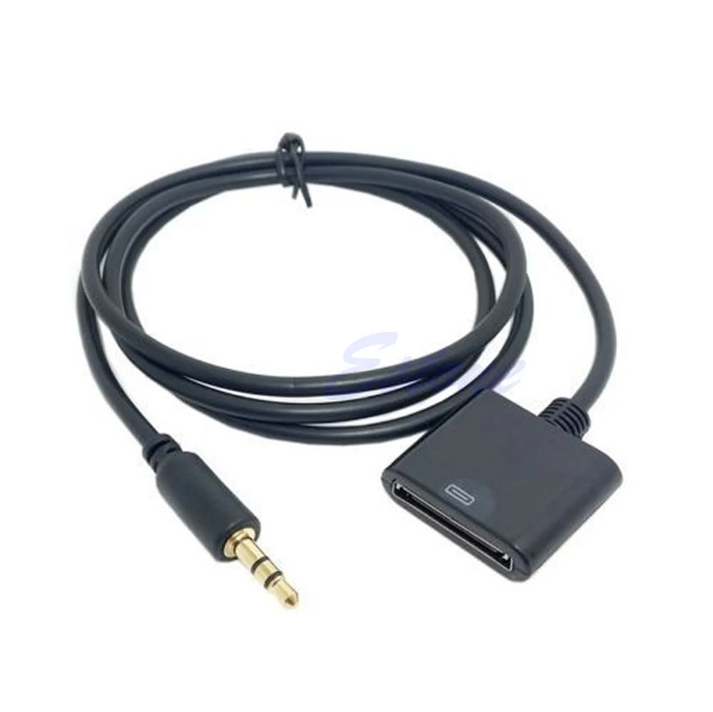 

Stereo 3.5mm 30 Pin AUX Input Dock Connector Cable Adapter For iPod iPhone 4 4S Q81E