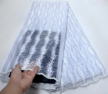 

Sequins Lace Fabric Latest African Lace Fabric High Quality Nigerian French Party lace fabric for tulle lace fabric