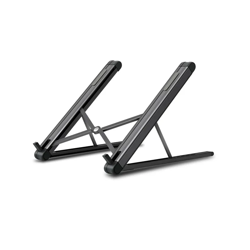 Laptop Stand Portable Heights Adjustable Aluminum AlloyDesktop Ventilated Cooling Holder Folding Ultra for MacBook Lapdesk Stand