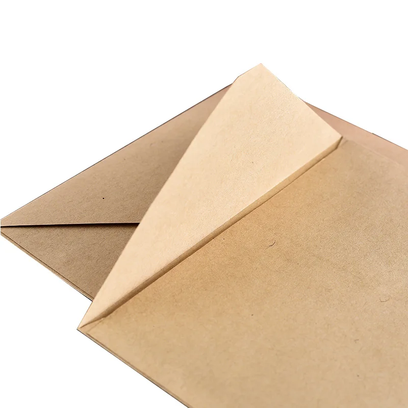 Kraft Paper Envelopes 10 Pieces 15*11cm Retro Solid Color Antique For Greeting Card Postcard Letter Invitation