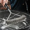 Kitchen Accessories BBQ Grill Barbecue Kit Cleaning Brush Stainless Steel Bristles Cleaning Brushes Cooking Tool Barbecue Gadget ► Photo 1/6