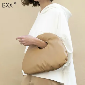 

[BXX] 2020 New Fashion Autumn And Winter Women Simple Clutch Bag Female High Quality Bag Ladies Personality Pillow Handbags a151