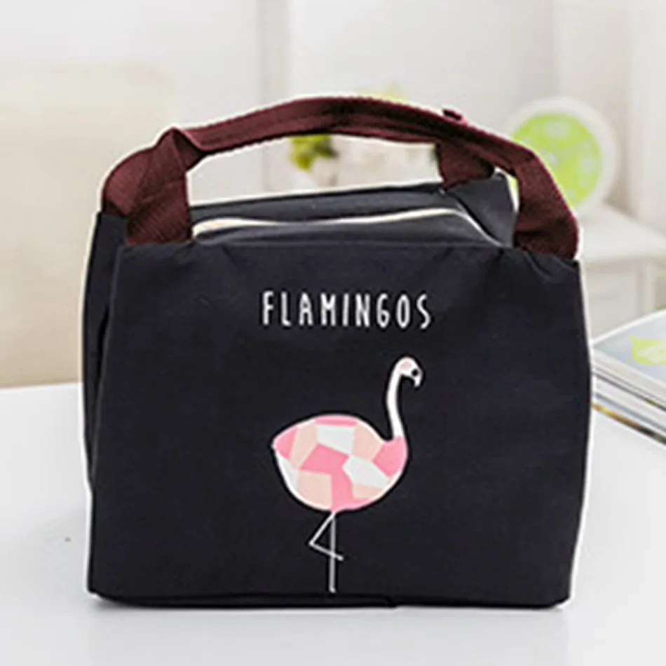 Творческий Фламинго Портативная сумка для еды теплоизолированные сумки-холодильники для пикника, Термические Еда Коробки для обедов