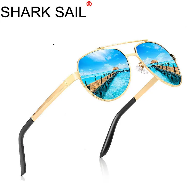 

SHARK SAIL Classic Pilot Sunglasses Polarized Men Women Aviation Sunglasses Brand Desinger Driving Sun Glasses UV400 Eyewear