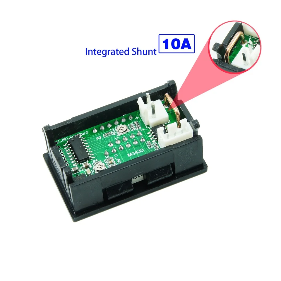 10A 50A 100A DC100V LED 디지털 전압계 전류계 자동차 Motocycle 전압 전류 측정기 볼트 검출기 테스터 모니터 패널 도구
