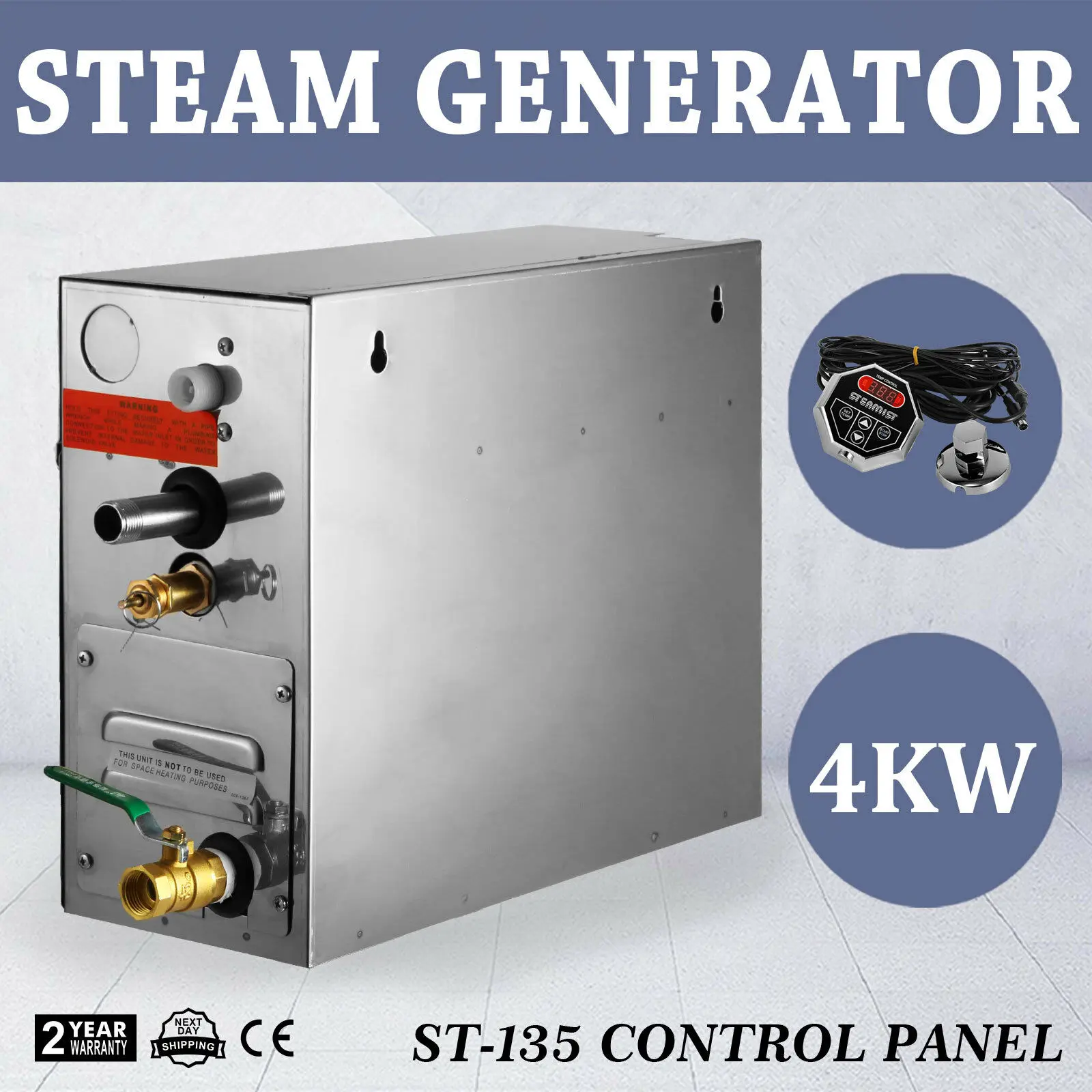 

4KW Steam Generator Sauna Home Spa Shower Steam Generator For Small Volume Steam Bath With Digital Controller