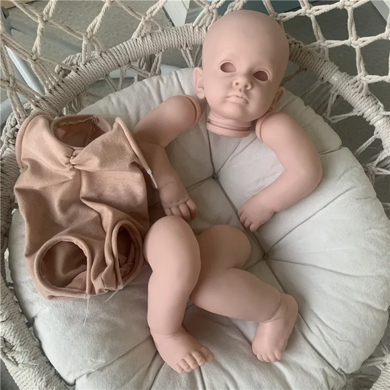 New With COA 23inch Reborn Doll Kit Tutti Open Eyes Cute DIY Blank Unpainted | Игрушки и хобби