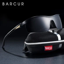 BARCUR, спортивные очки, алюминиевые солнцезащитные очки, мужские, поляризационные, солнцезащитные очки, женские очки, антибликовые, солнцезащитные очки oculos de sol feminino
