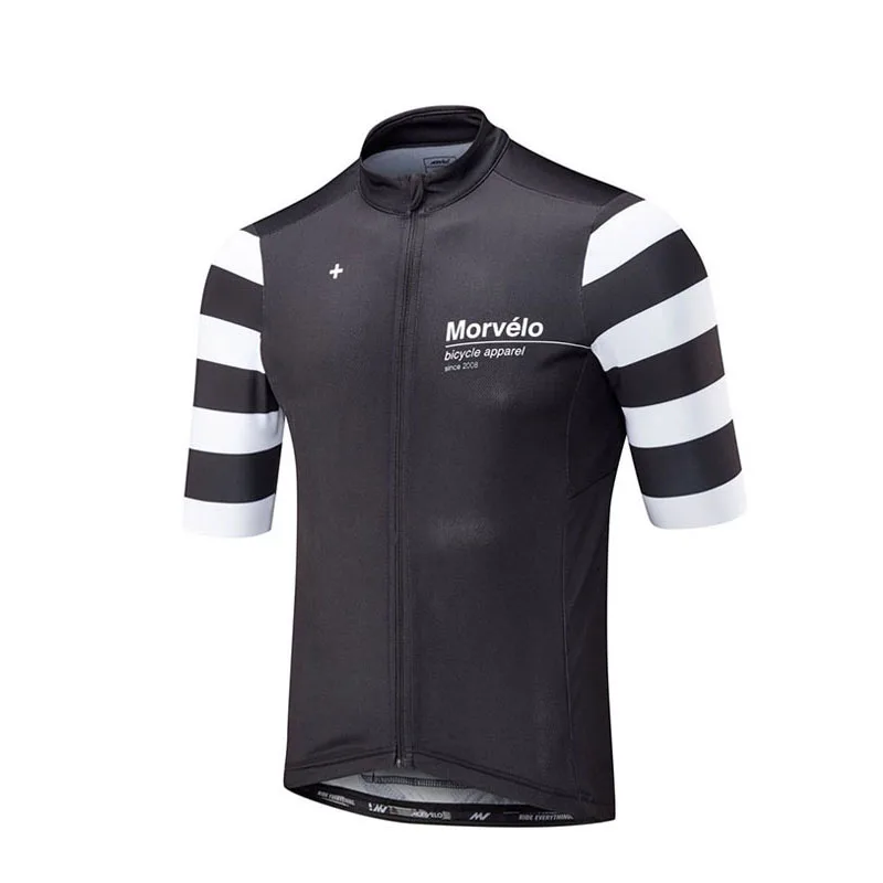 Morvelo Pro Team Мужская Летняя велосипедная Джерси с коротким рукавом рубашка быстросохнущая велосипедная MTB велосипедная верхняя одежда силиконовая Нескользящая - Цвет: 15