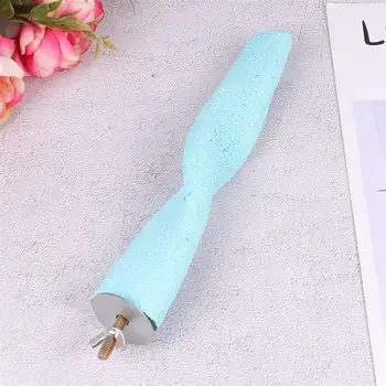 

1pc Parrot Standing Stick Bird Activity Toy Twister Perch Stand Toy Parrot Playing Stand - Size M(Blue)