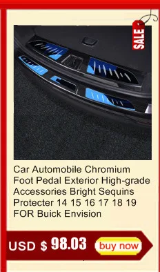 Car Chromium Automobile Handle Door Cup Interior High-grade Bright Sequins Sticker Strip 14 15 16 17 18 19 FOR Buick Envision