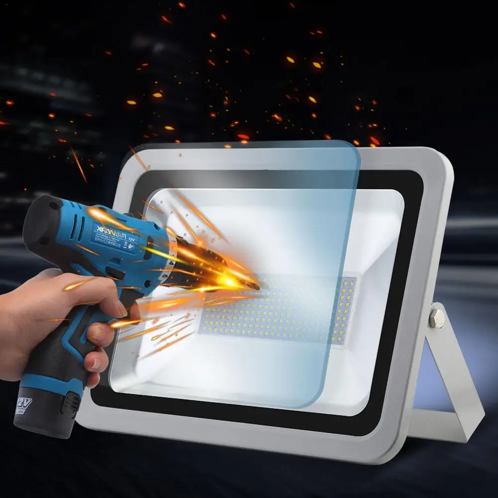 

2pc Ultraslim 150W LED Floodlight Outdoor Security Lights 220V Cool White Waterproof SMD Outdoor Lamp Cool White 2835 Lamp Beads