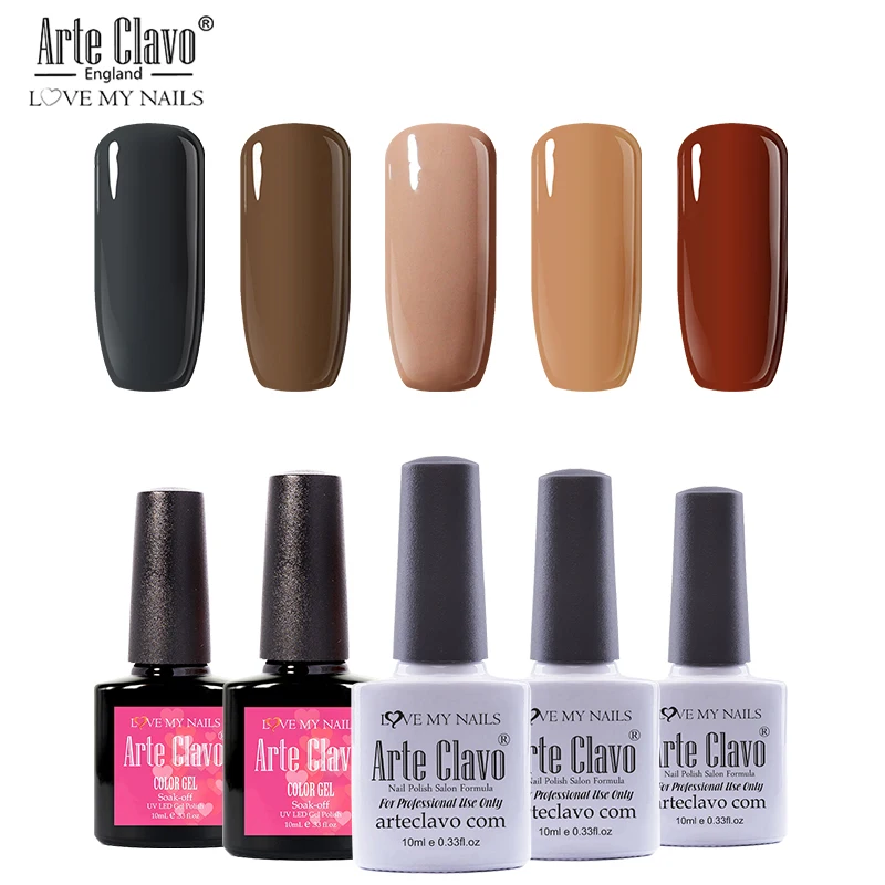 10ml-zh16 E Clavo 3 шт./компл. Гель-лак набор для ManicureSemi постоянного лаки для ногтей замочить от УФ-светодиодный ногти гель лак для ногтей маникюр - Цвет: 10ml-zh16
