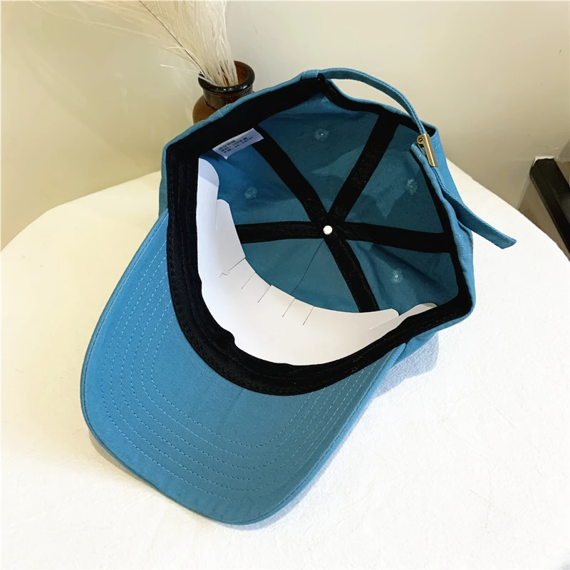 brown baseball cap 2021 Summer Small Letter Baseball Cap Unisex Causal Outdoor Adjustable Hat Kpop Cotton Embroidery Multiple Color Cap Streetwear yellow baseball cap