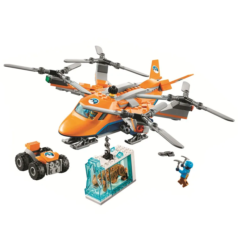 

City Arctic Air Transport Building Blocks Kit Bricks Classic Model Kids Toys For Children Gift