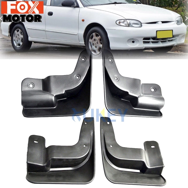 Для hyundai Accent Excel 1998 1999 2000 4-дверный седан брызговики брызговик крыло брызговиков Стайлинг автомобиля Брызговики
