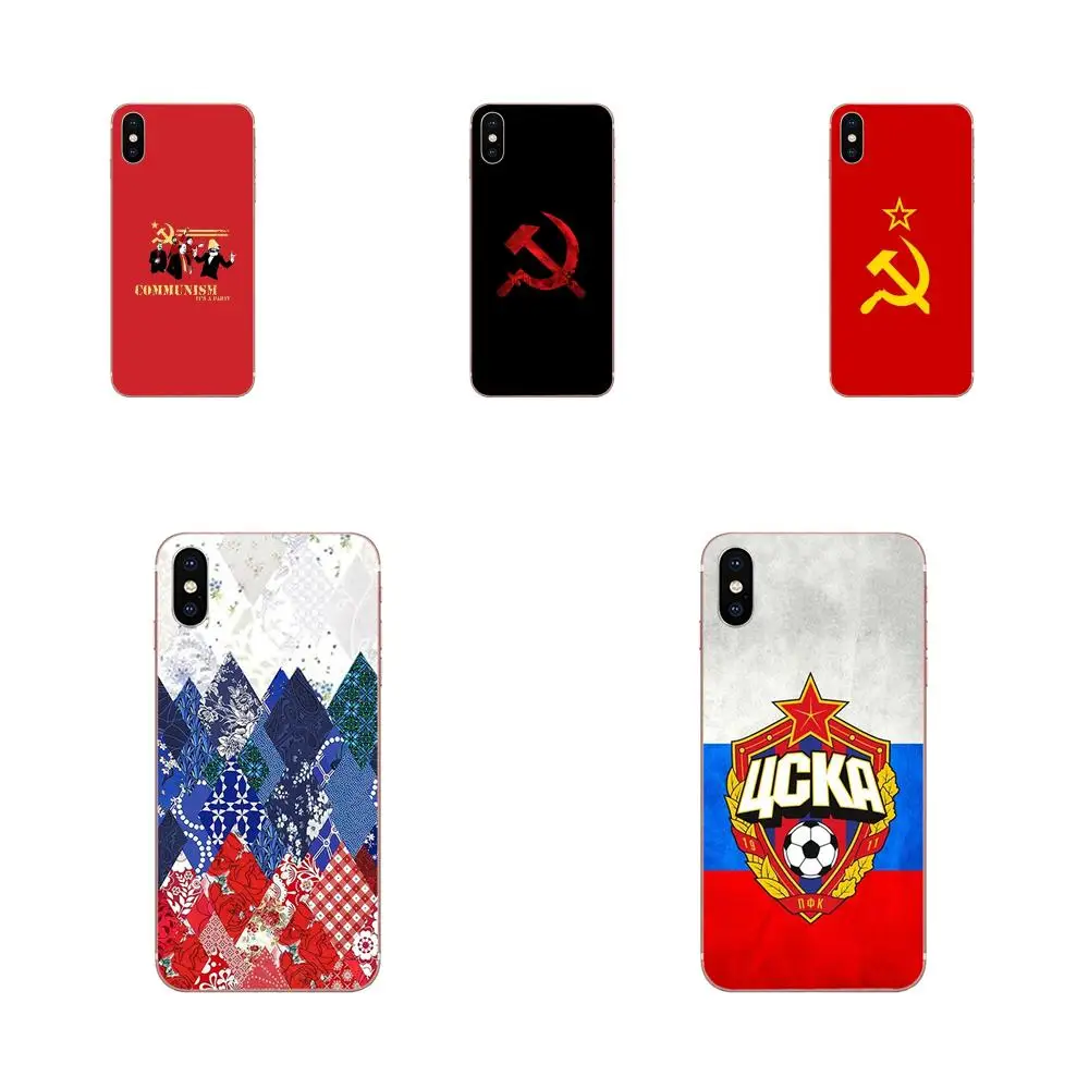 Art Painted Cover Style Cell Phone Case Russia Flag 4cka For Apple iPhone 4 4S 5 5C 5S SE 6 6S 7 8 Plus X XS Max XR | Мобильные