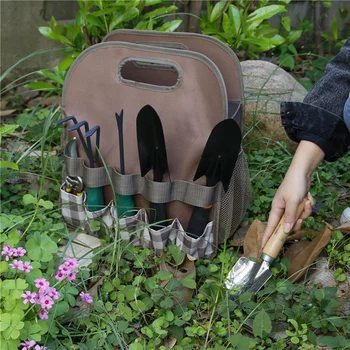 

Waterproof Multifunctional Tool Organizer Tote Bag with Side Pocket Portable Gardening Accessory MYDING