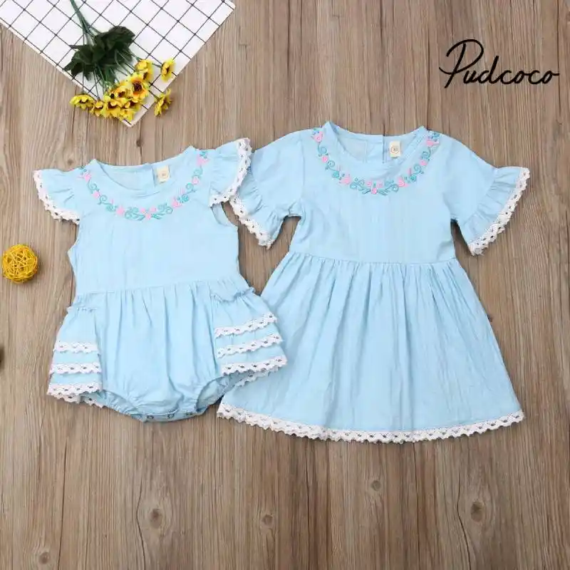 matching rompers for sisters