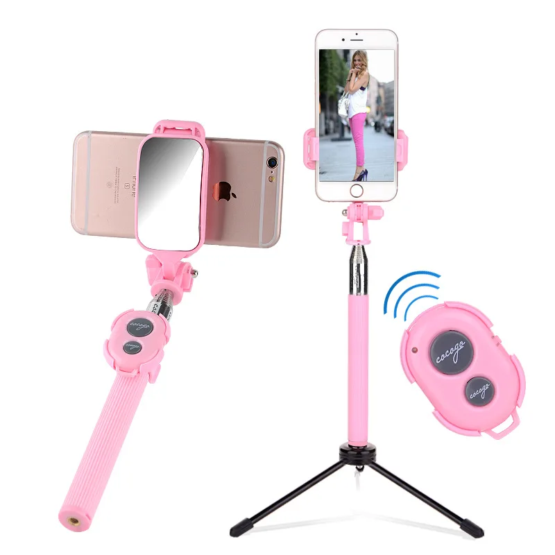 

Gift Customization Logo Universal Selfie Stick zi pai Dry Wireless Bluetooth Remote Control Tripod OEM Selfie Stick