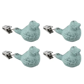 

4PCS Bird Shape Iron Practical Durable Fashion Table Cloth Holders for Picnic Home Dining Room