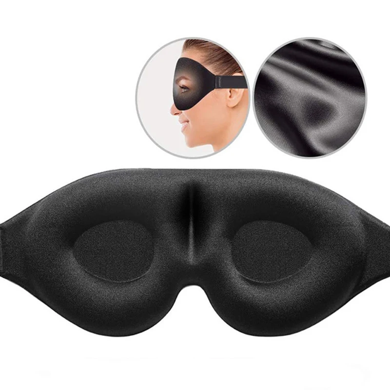 

Eye Patch Reusable Soft Relax 3D Sleeping Eye Mask Elastic Adjustable Band Padded Cover for Travel Blindfold Eyepatch Women Men