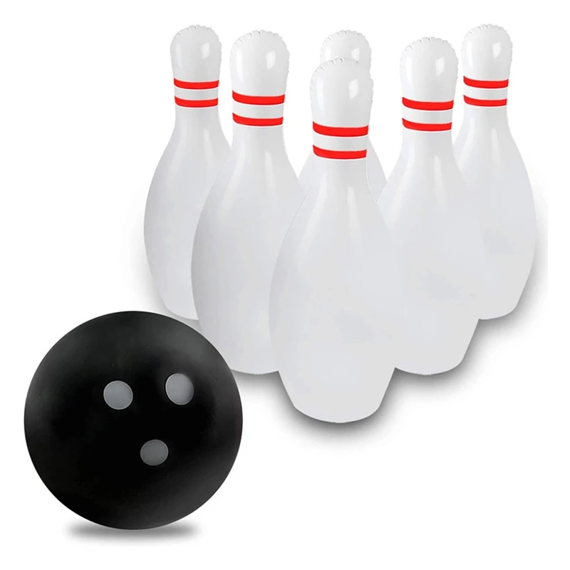 Новинка место гигантский надувной боулинг комплект для детей открытый двор игра