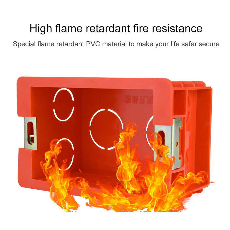 Electrical equipment 86mm Internal mounting box 118mm External mounting Wall box for Home intelligent touch switch wifi switch