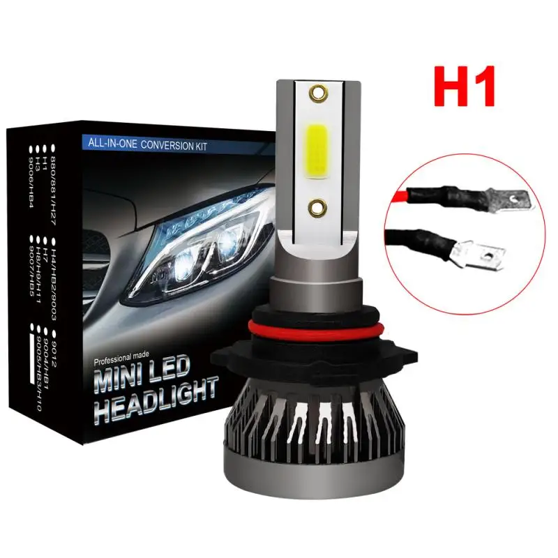 Светодиодный ная лампа для головных фонарей H1 LED 90 Вт 6000 лм супер яркие чипы CSP К