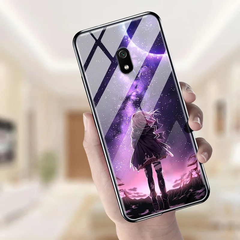 Для Xiaomi Redmi 8A чехол из закаленного стекла жесткий чехол для телефона для Xiaomi Redmi 8A TPU бампер чехол s для Redmi 8A Redmi8A 8 A
