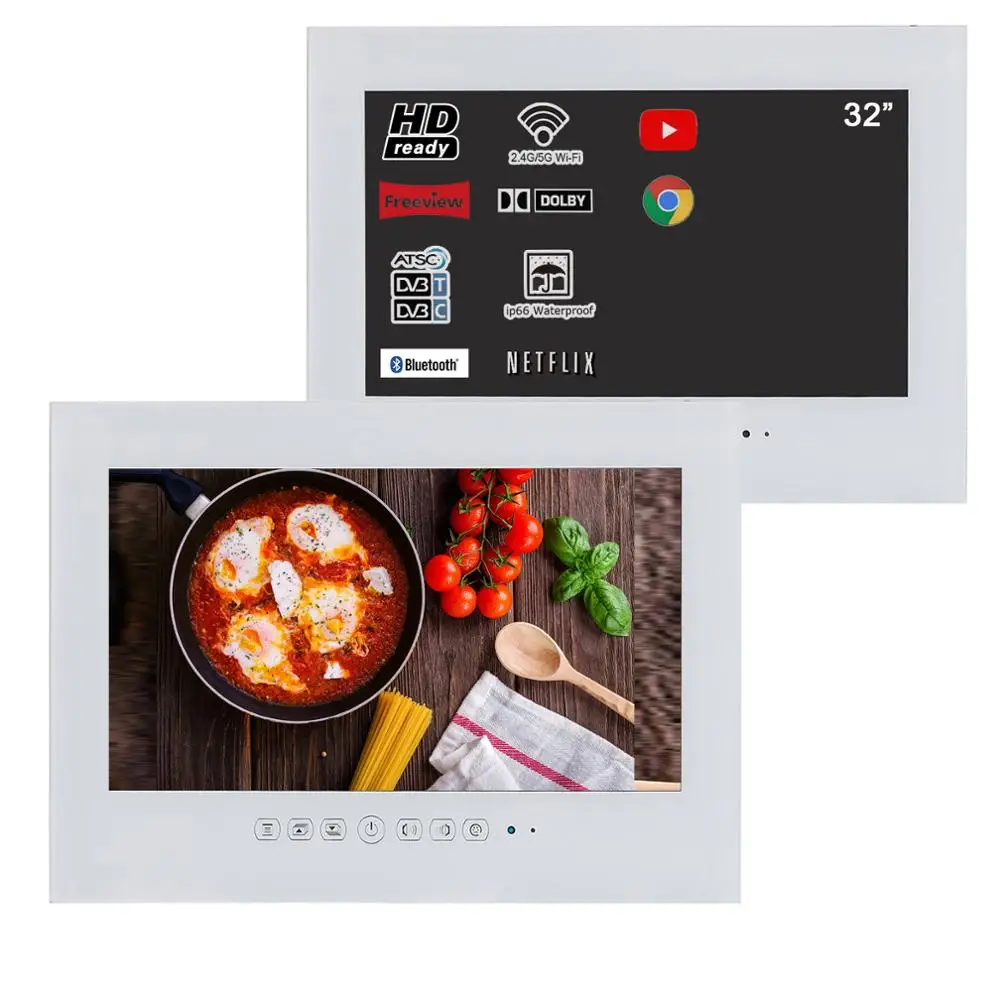 Souria 32 дюйма Android 10 0 умный Интернет WiFi 1080P белый ванная комната ТВ душевая IP66
