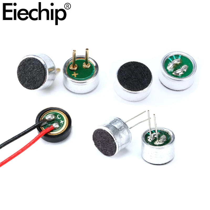 10pcs lot Microphone 6*5 9*7 4.5*2.2 4*1.5 mm MIC Condenser Electret Microphone Pickup 52DB 56DB MP3 Accessories SMD DIP