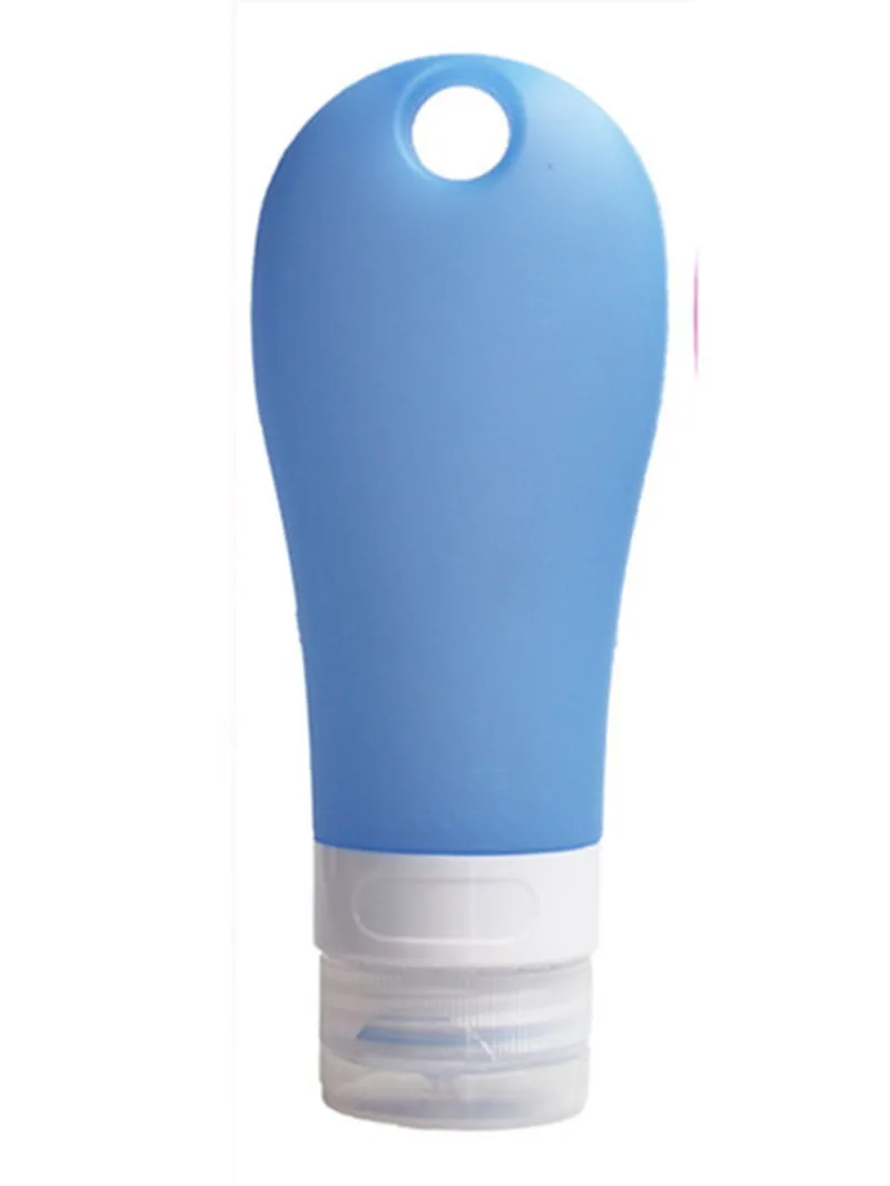 1 шт. 90 мл бутылки для упаковки для макияжа Многоразового Использования Портативный пустой силиконовый дорожный Упаковочный пресс-бутылка для лосьона шампунь контейнер для ванны