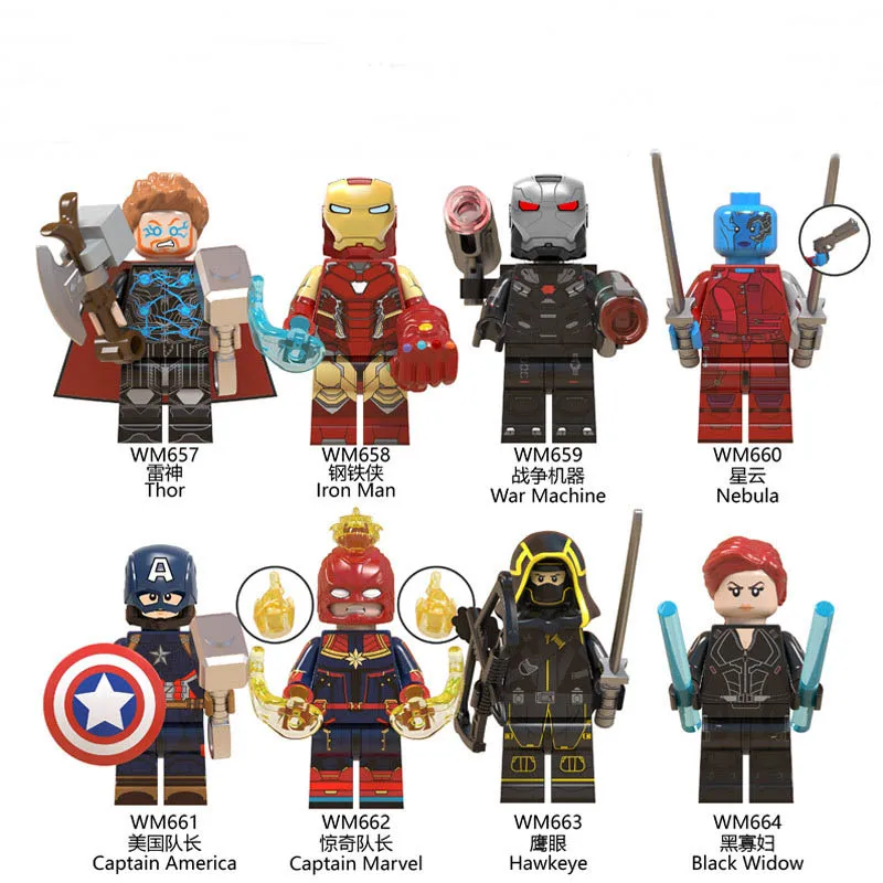 LEGOED Blocks Toy Legoed Superhero Thor Iron Man Captain America Hawkeye Children's toys, decorations, Christmas gifts LEGOED Blocks Toy Legoed Superhero Thor Iron Man Captain America Hawkeye Children's toys, decorations, Christmas gifts